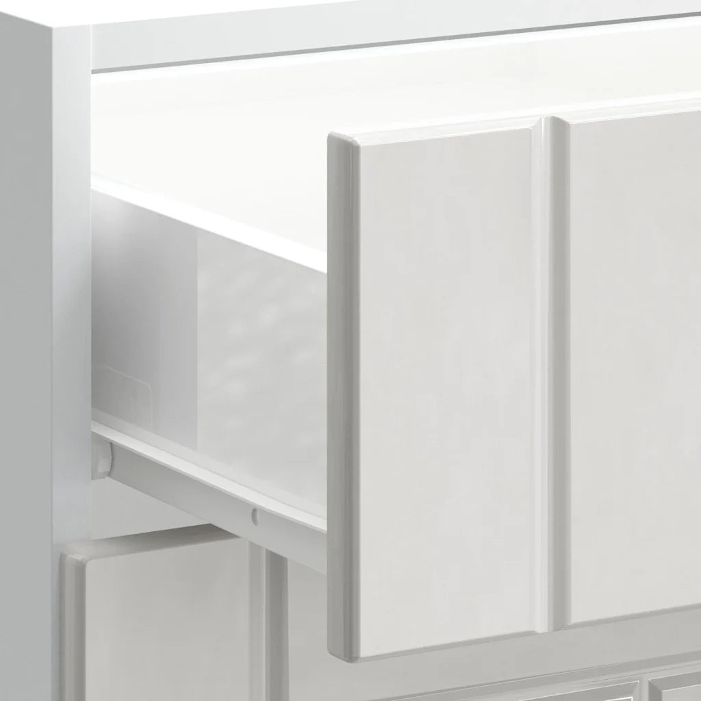 Mobiletto da cucina "Lucca" Bianco lucido in legno ingegnerizzato 854271