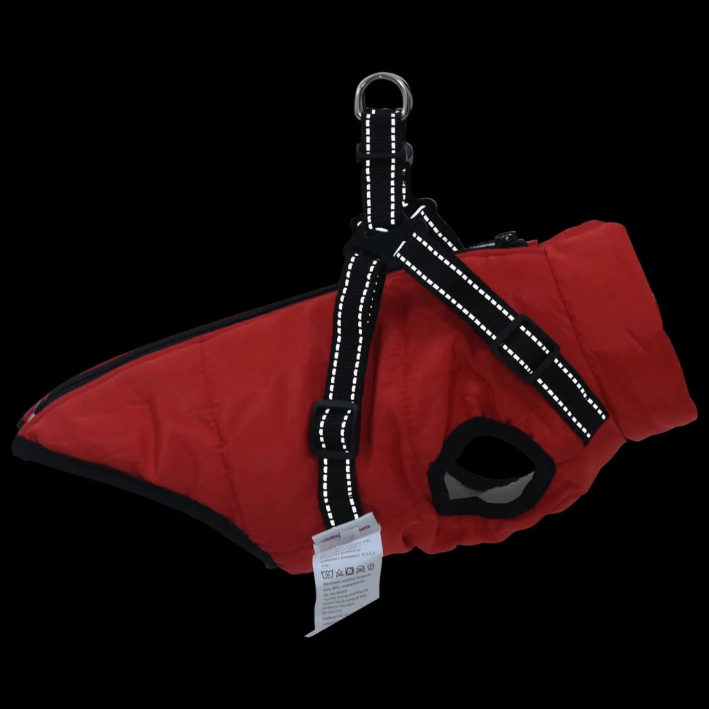 Cappotto per Cani Rosso L36 Pile e Poliestere CFW9347648