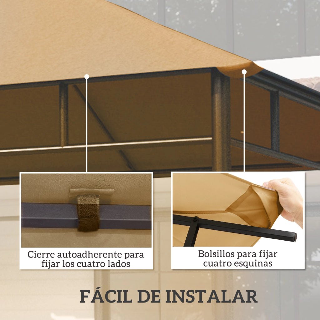 Tetto per Gazebo ¨C zephmum ¨C Beige 300x300 cm