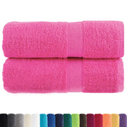 Asciugamani per Ospiti SOLUND 2 pz | Teli per bagno Rosa 30x50 cm 600 g/m2