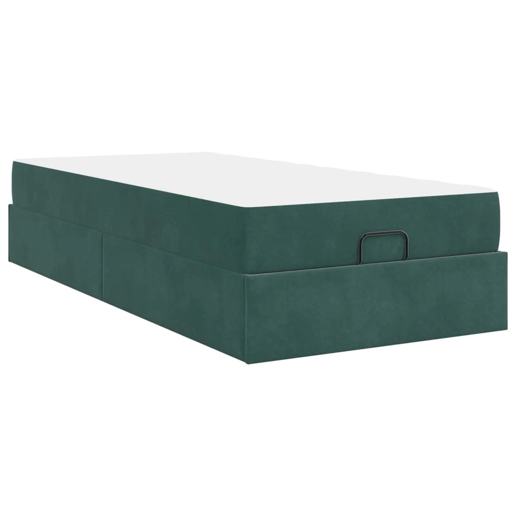 Struttura letto con materasso 2 pcs-Giroletto Verde Velluto