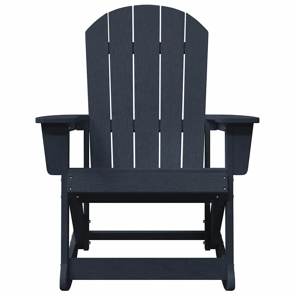 Sdraio Rocking Adirondack 2 pcs Blu navy HDPE 3335835