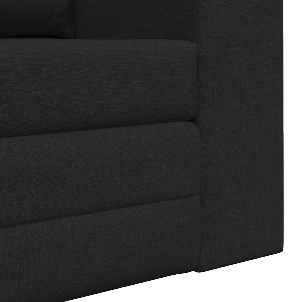 Divano letto | Sof¨¤ letto | Letto singolo 60cm Nero Tessuto