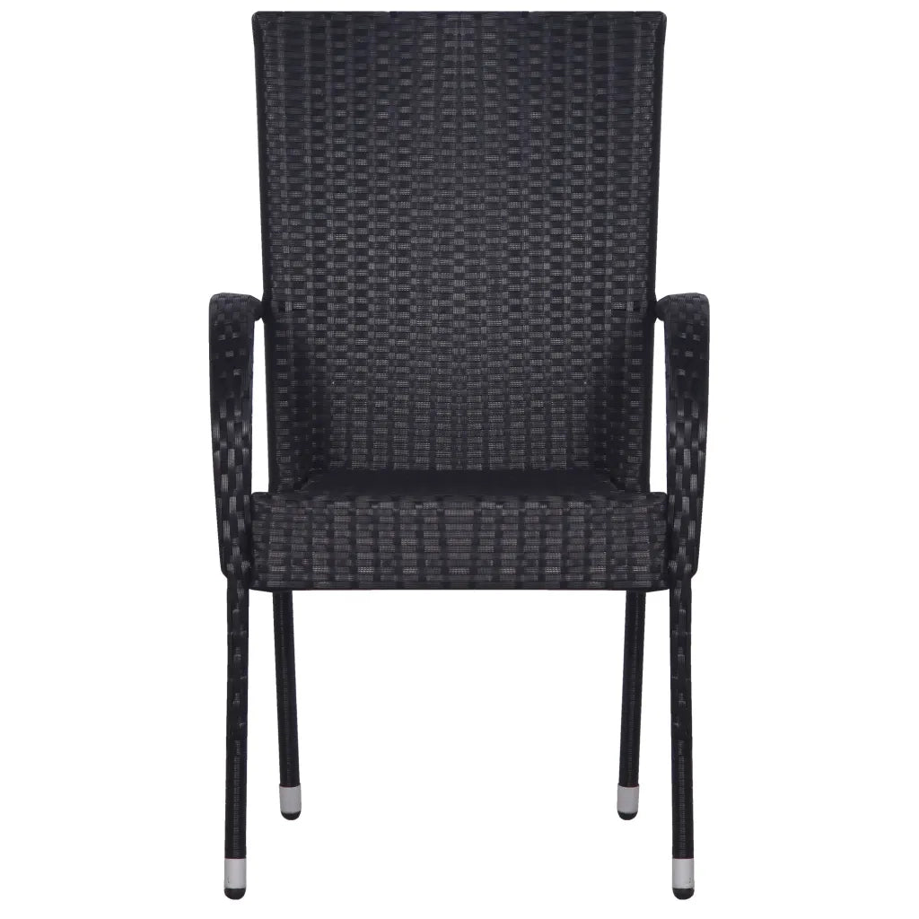 Set Mobili da Pranzo per Giardino 5 pz Nero 3068750