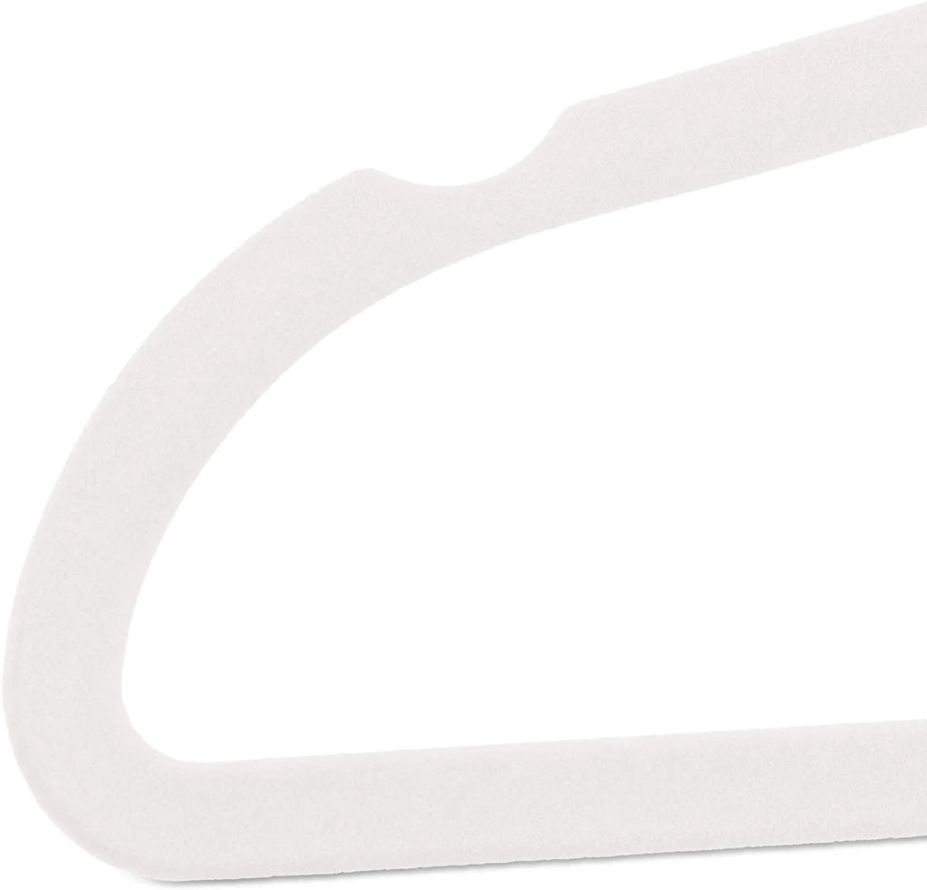 Set di 30 grucce in velluto di metallo bianco 13_0000752