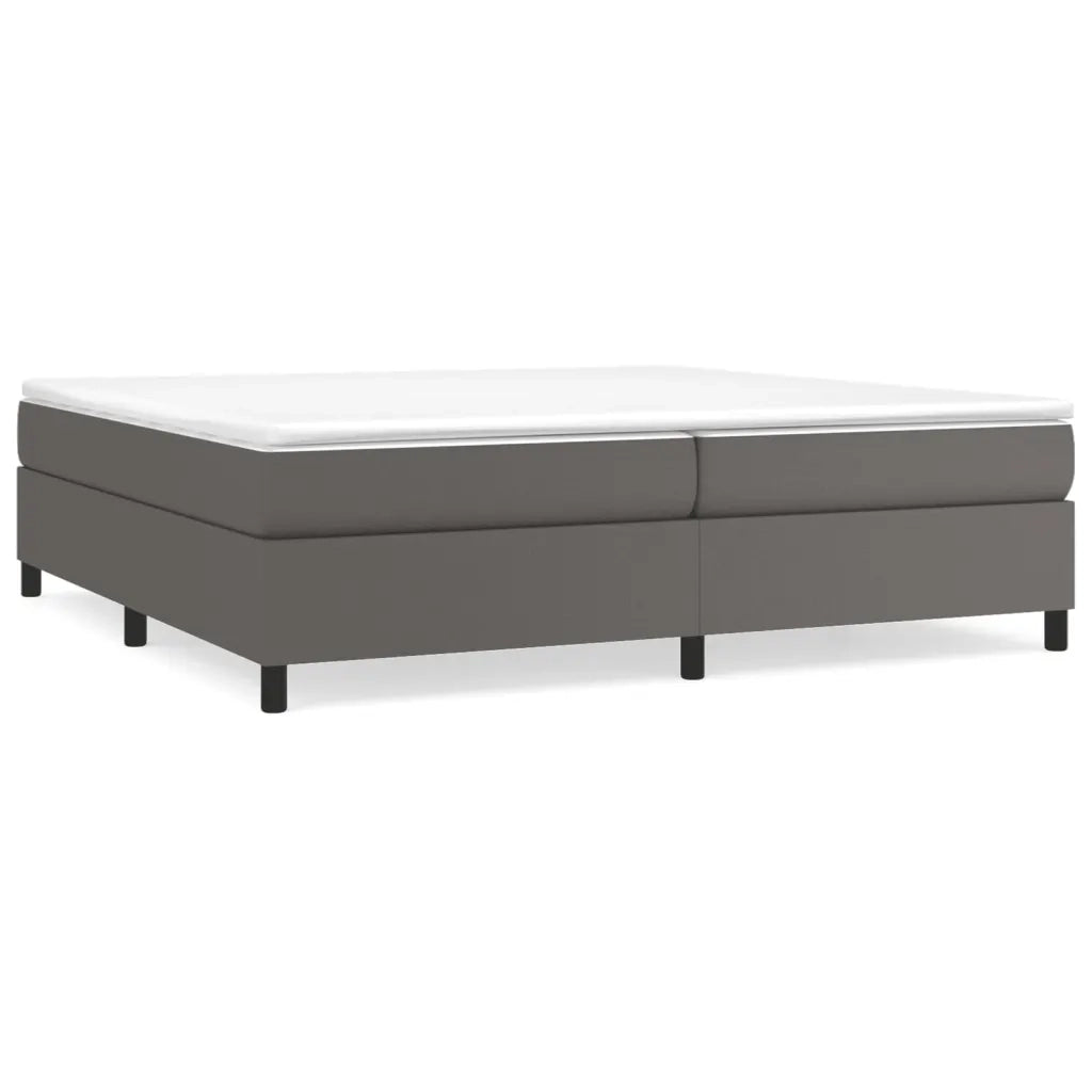 Struttura Letto a Rete a Molle Grigio 200x200 cm in Similpelle 3121069