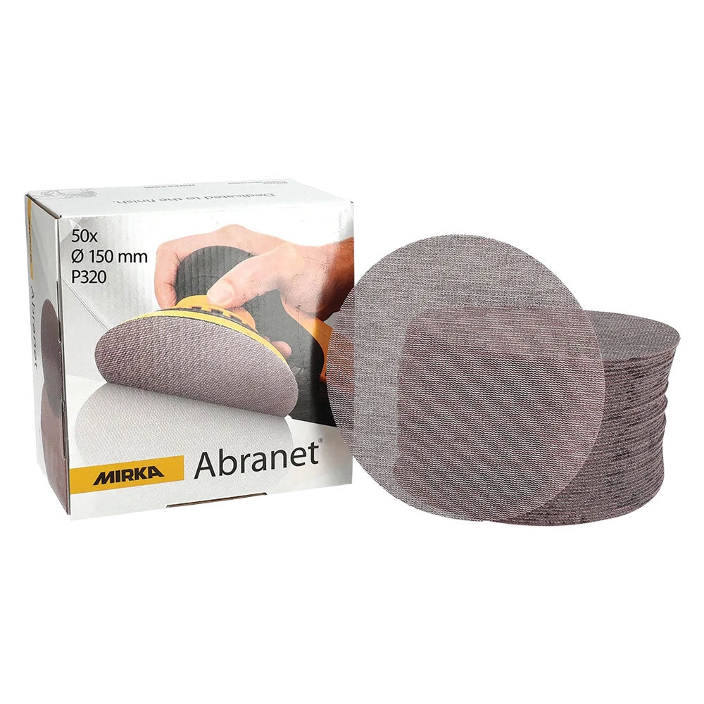 DISCO ABRASIVO CIRCOLARE 'ABRANET' Ø 225 mm - grana 180- 25 pezzi  - MIRKA