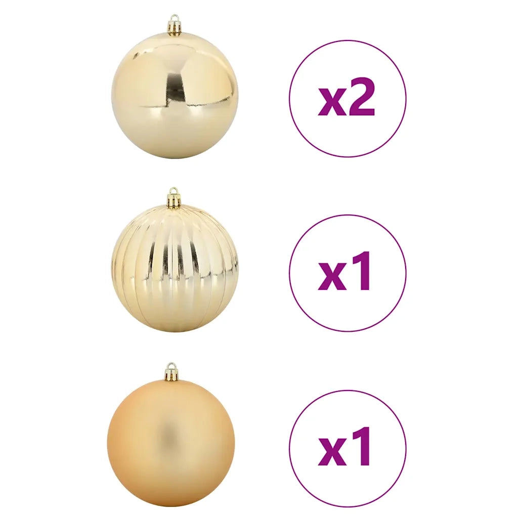 Set di palline di Natale XXL 4 pcs Oro Plastica 42018871