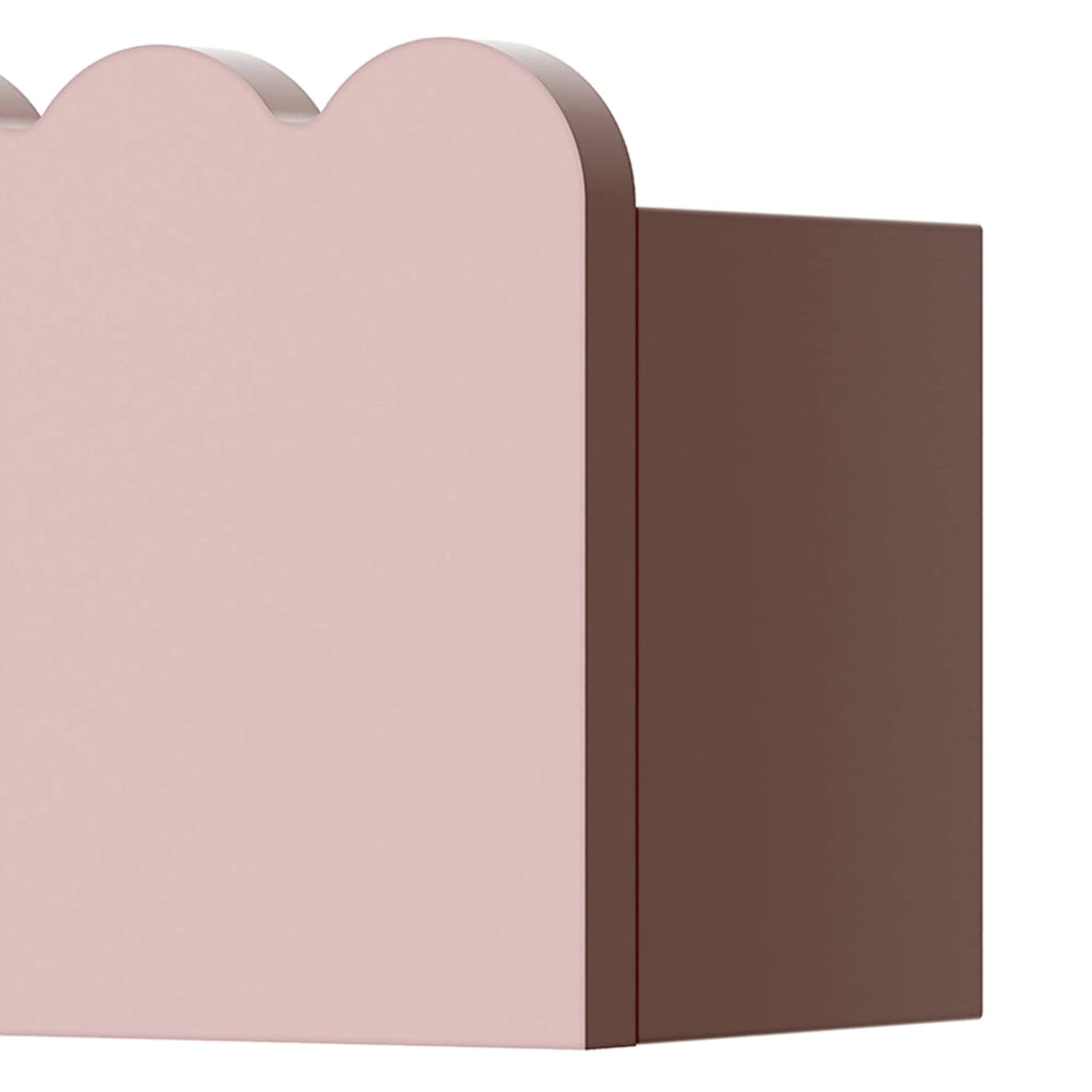 Set di 2 mensole da parete per bambini 40 x 10 x 10 cm rosa 03_0010612