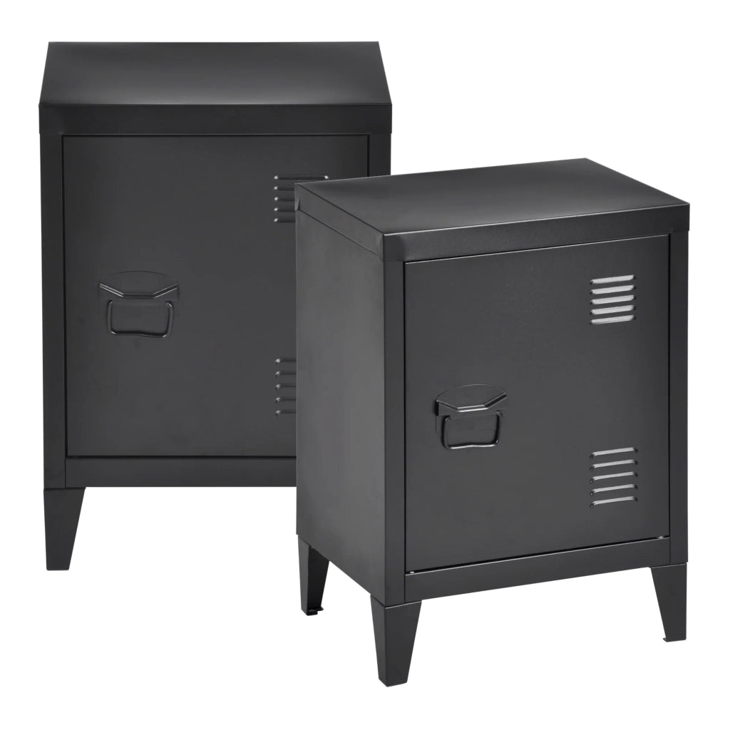 Set di 2 comodini 57 x 40 x 30 cm nero 03_0008694