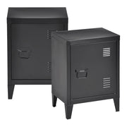 Set di 2 comodini 57 x 40 x 30 cm nero 03_0008694
