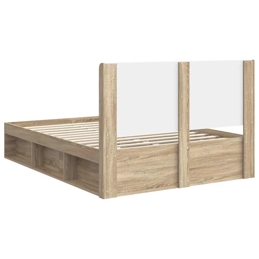 Letto da camera | Struttura del letto con stoccaggio e testata 3 pcs