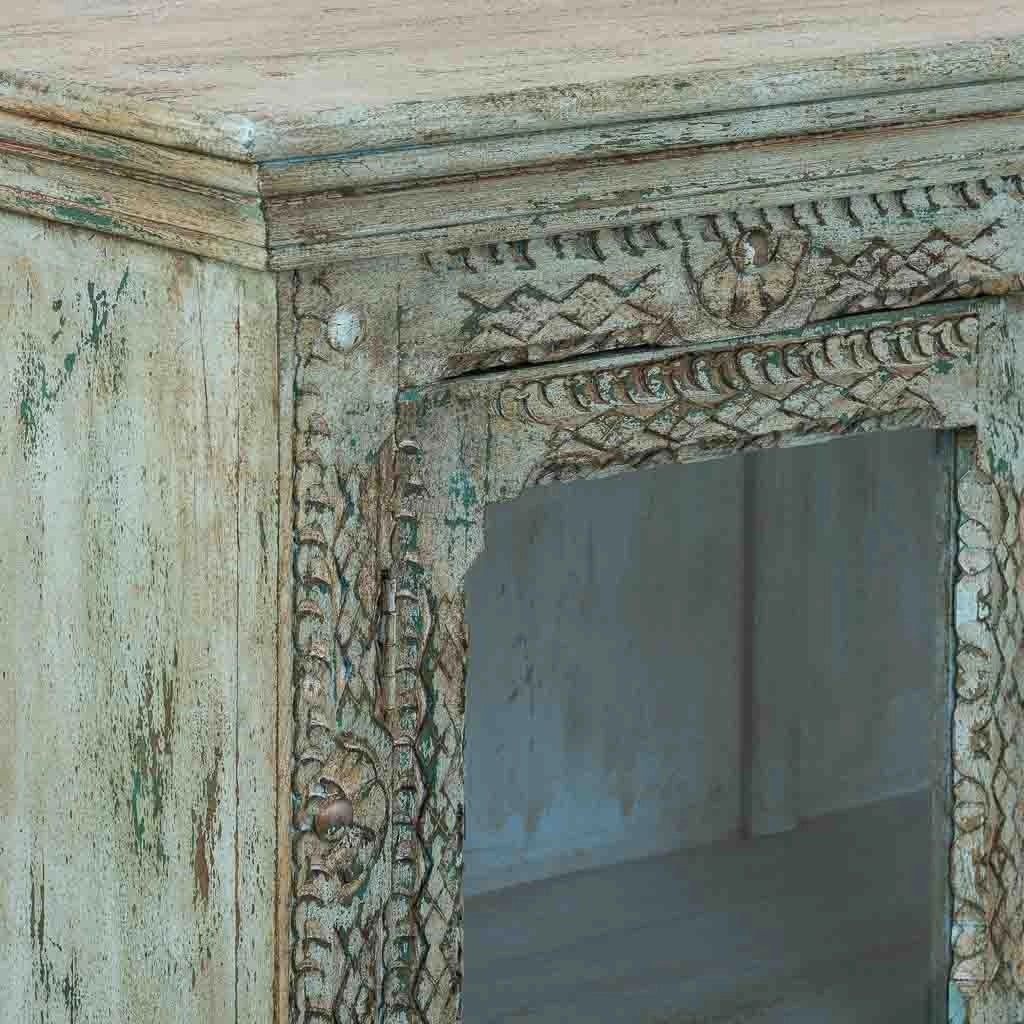 Credenza in legno blu 97x43x100
