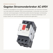 Dispositivo di Protezione Contro Surrafforzamento e Cortocircuito - AC 690V - Protezione per Applicazioni Elettriche - Formato Compattato - Protezione contro Surrafforzamento e Cortocircuito