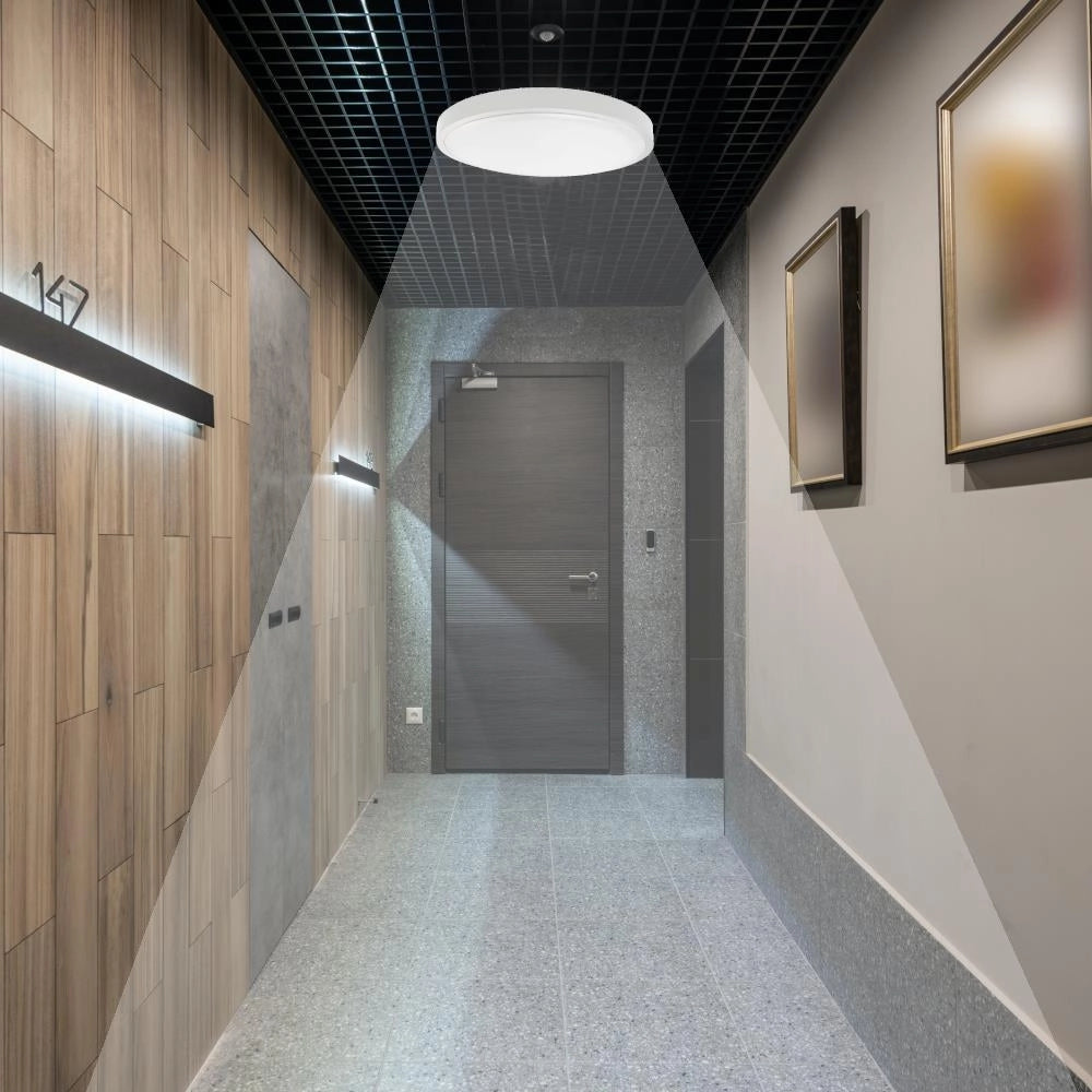 Plafoniera LED V-TAC 18W 3000K con sensore e telecomando IP44