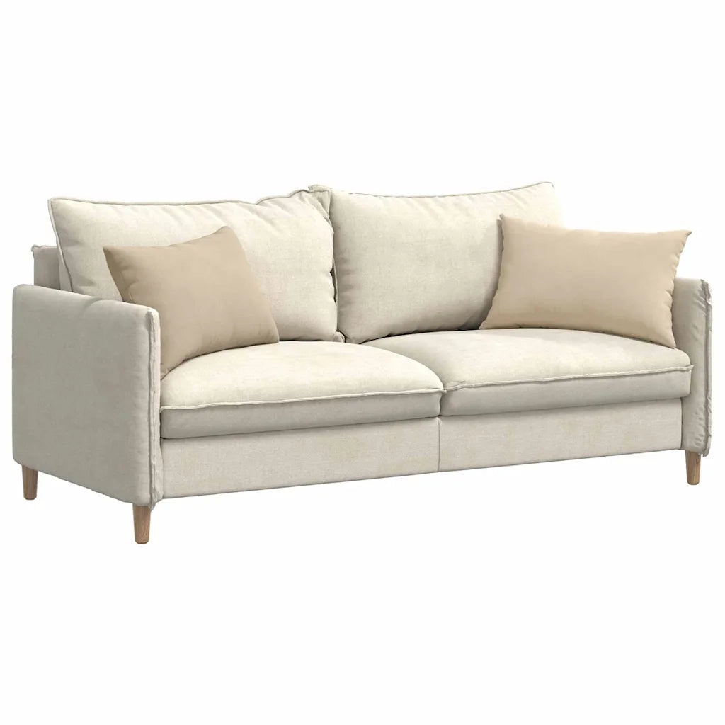 Cuscini da Divano 2 pcs Crema 60 x 40 cm Tessuto 42013686