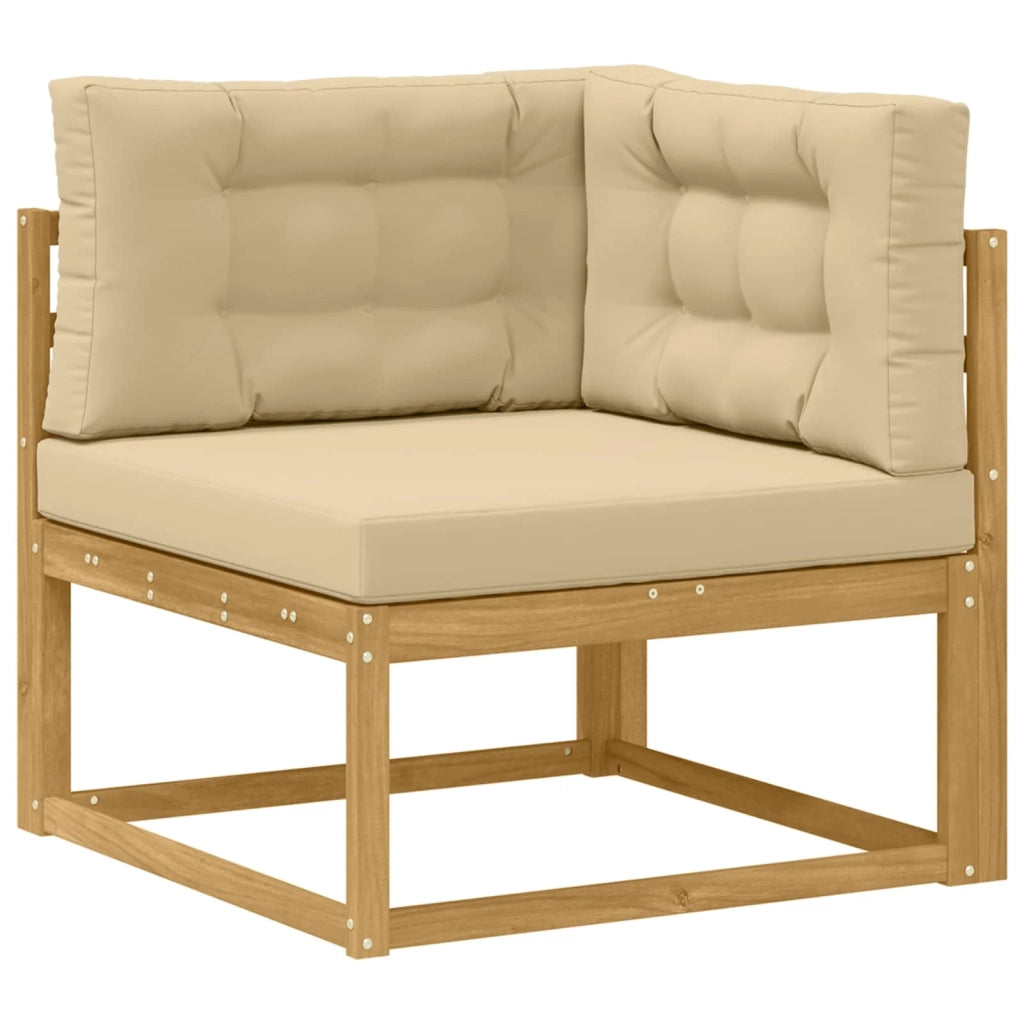 Set di divani da esterno 7 pz Bianco e Beige 3386957