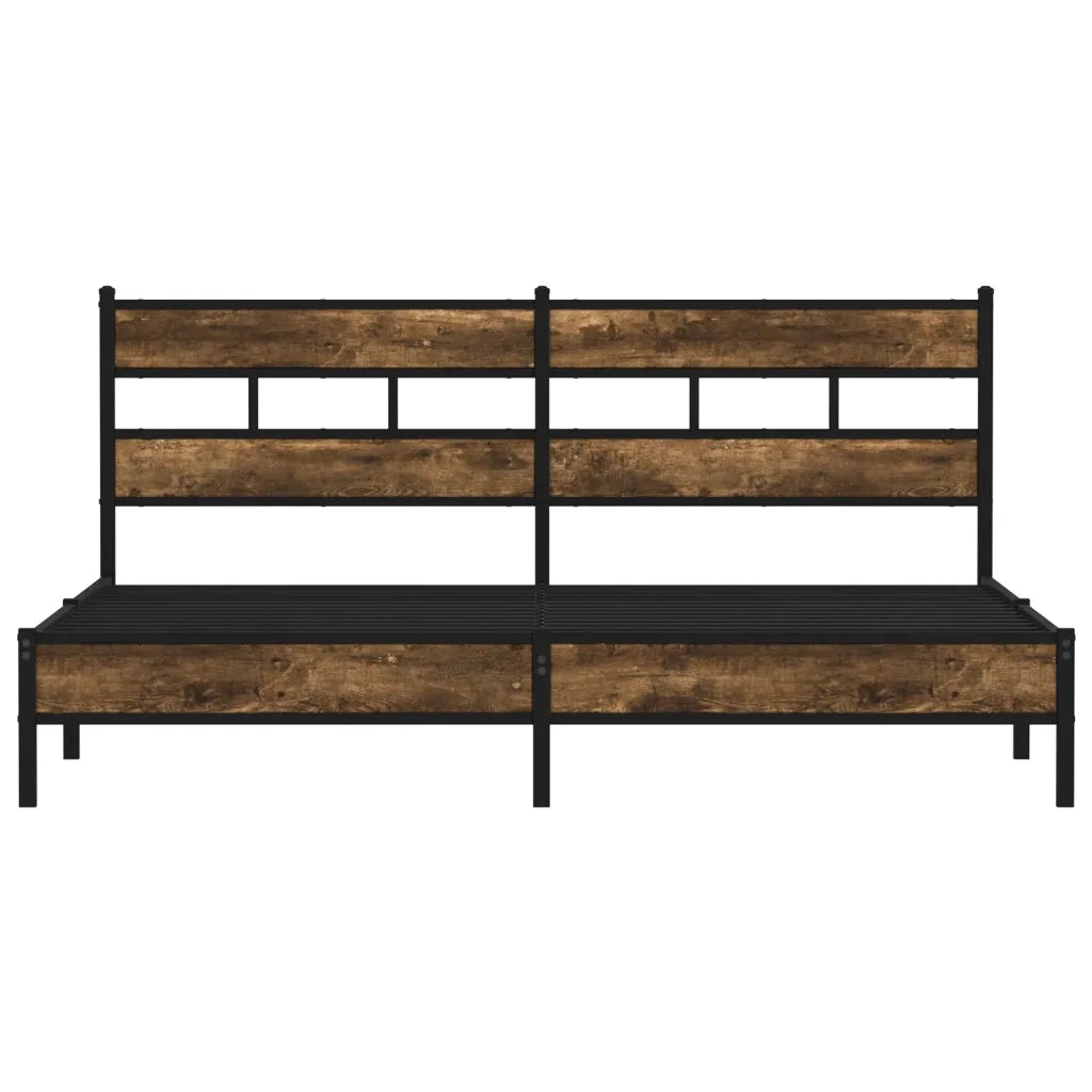 Giroletto senza Materaso in Metallo Rovere Fumo 193x203 cm 3308484