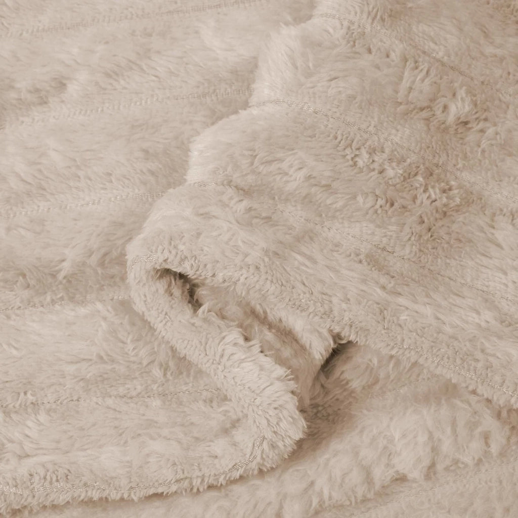 Coperte da Pile 6 pcs Beige 270 x 240 cm Panno