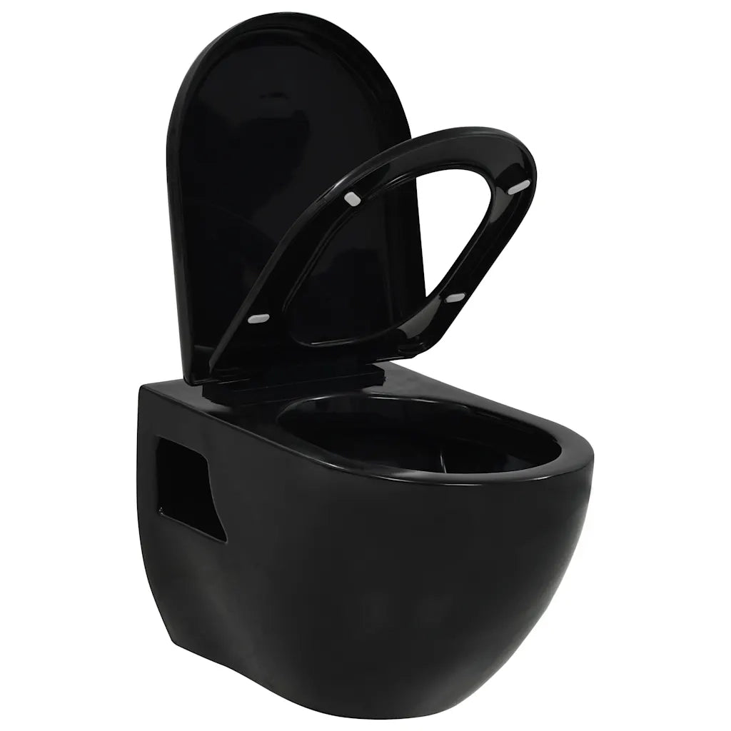 WC Sospeso in Ceramica Nera cod mxl 126318
