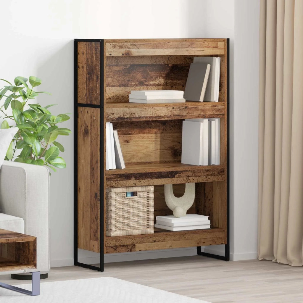 Armadio per Libri Legno vecchio 80 x 30 x 121 cm 886418