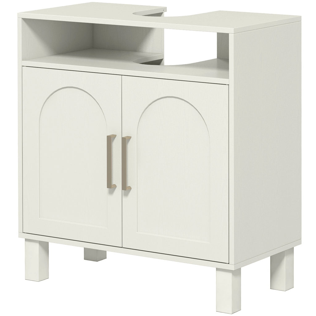 Mobile sottolavabo con ante e ripiano regolabile ¨C Xylo ¨C Bianco 60x30x63 cm