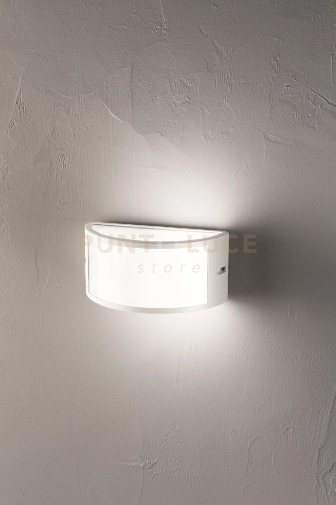 APPLIQUE FABIUS BIANCO 1 LUCE ATTACCO E27 BIEMISSIONE IP44 L.25CM
