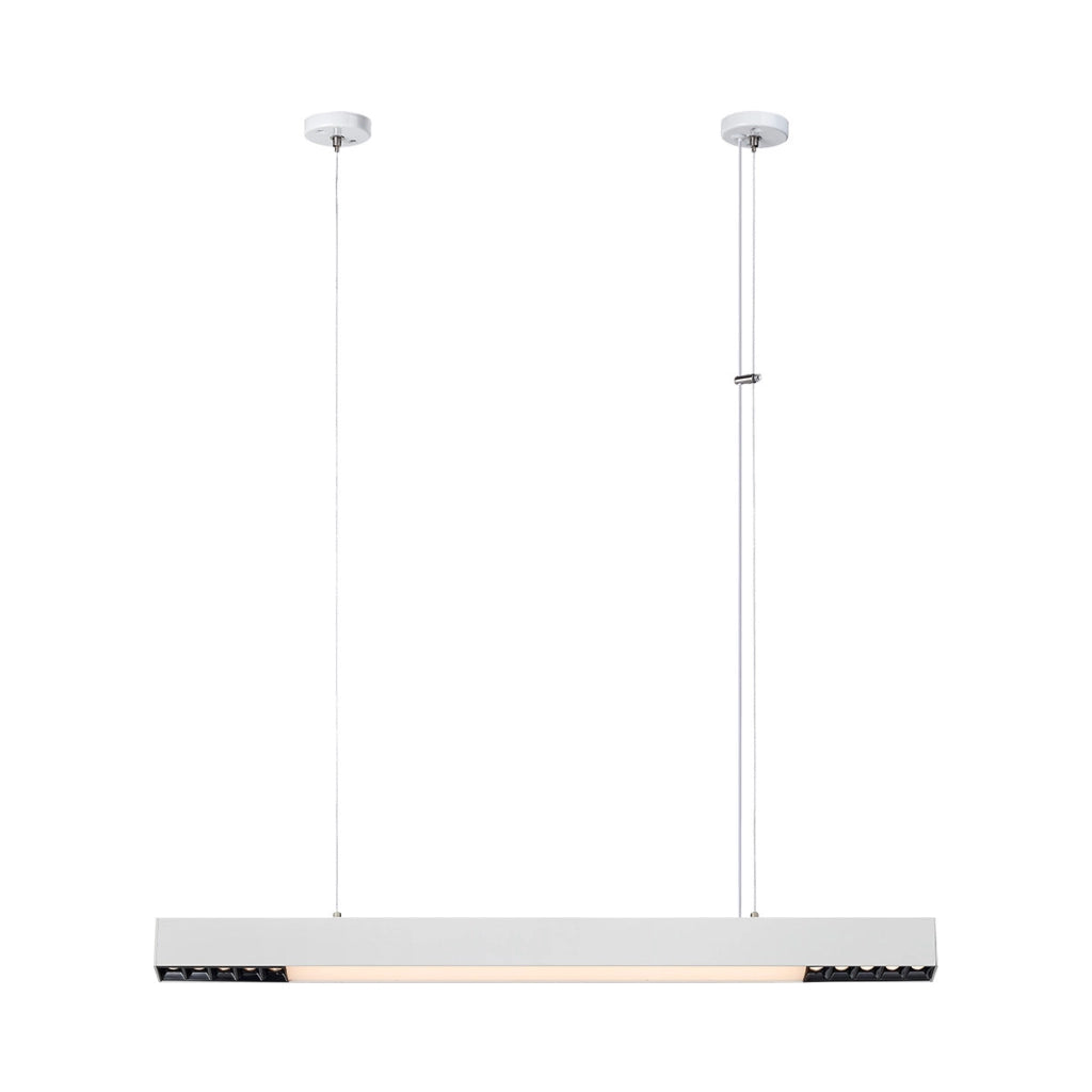 Lampada sospensione bianca lineare 80cm LED 32W CCT