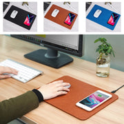 Trade Shop - Tappeto Tappetino Per Mouse Pad Con Ricarica Wireless Qi Smartphone -