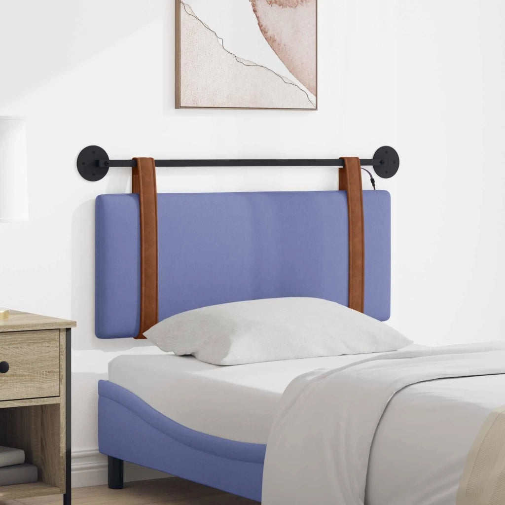 Testiera sospesa Con luce LED Blu jeans PU Antico 3423905