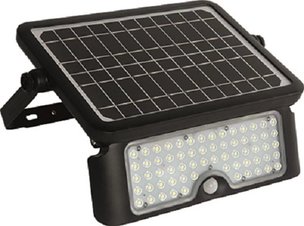 Vigor 3478535 Jupiter Proiettore LED Pannello Solare 10W 1150lm IP65 Sensore Crepuscolare e Movimento