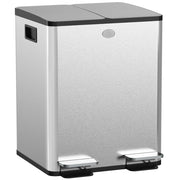 Bidone per rifiuti cucina doppio ¨C zephmum ¨C 2x20L, coperchi soft close