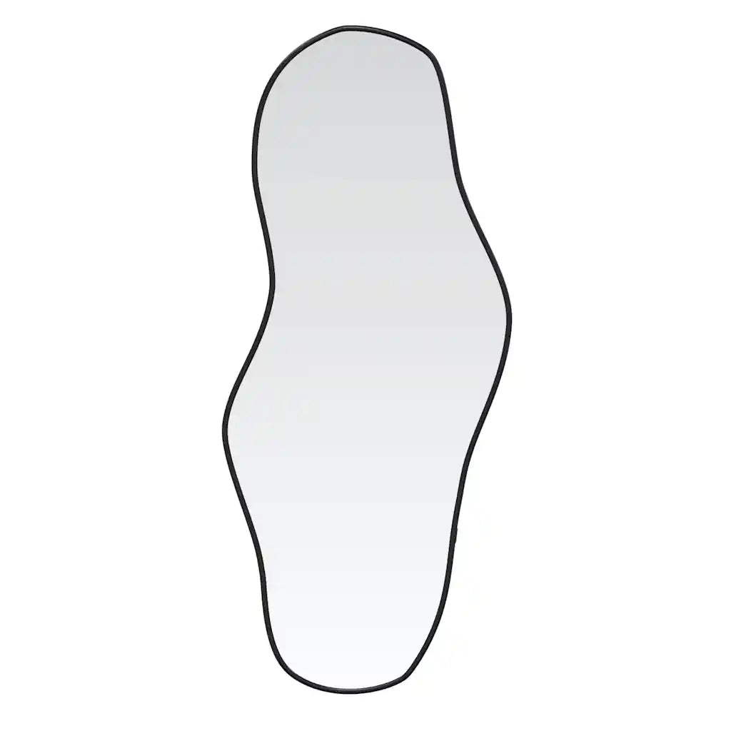 Specchio da Parete | Specchio decorativo Nero 80x35 cm
