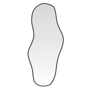 Specchio da Parete | Specchio decorativo Nero 80x35 cm