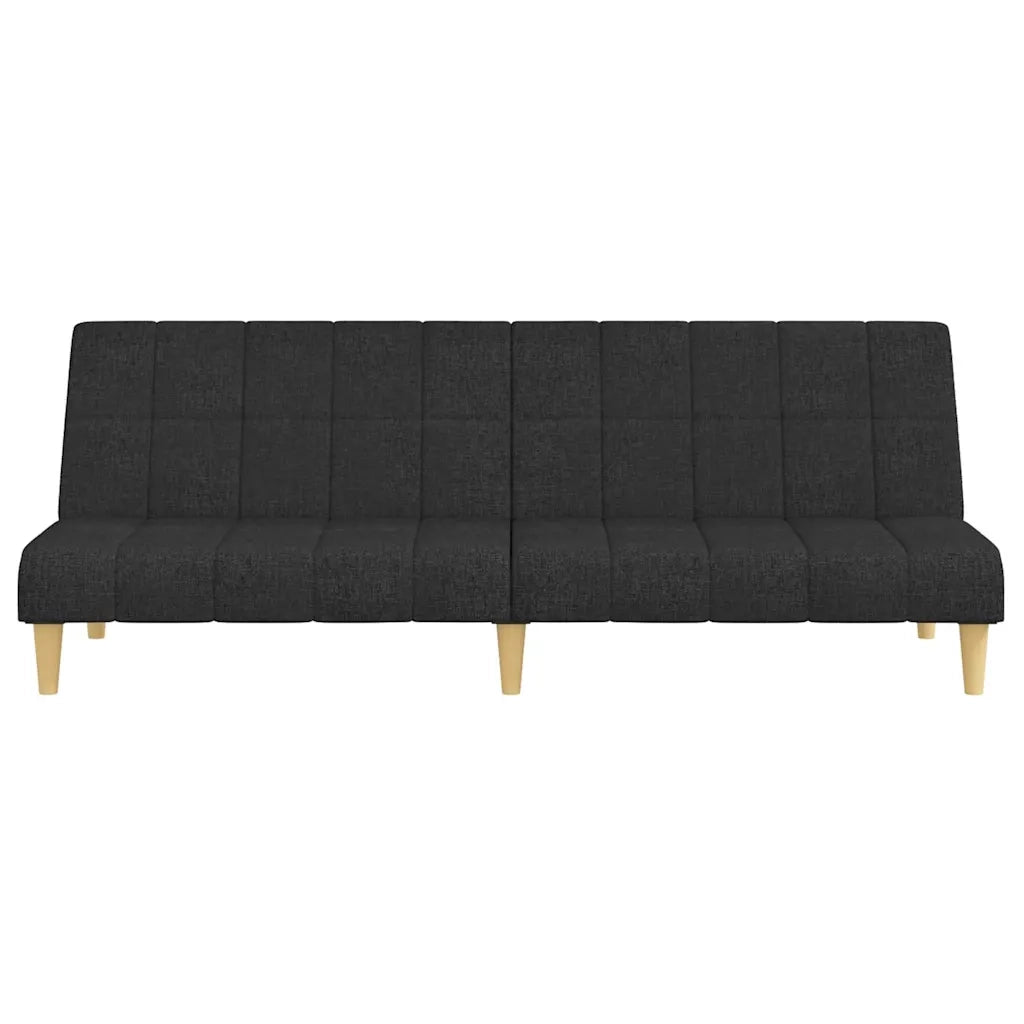Divano letto | Sof¨¤ letto | Letto singolo a 2 Posti Nero in Tessuto