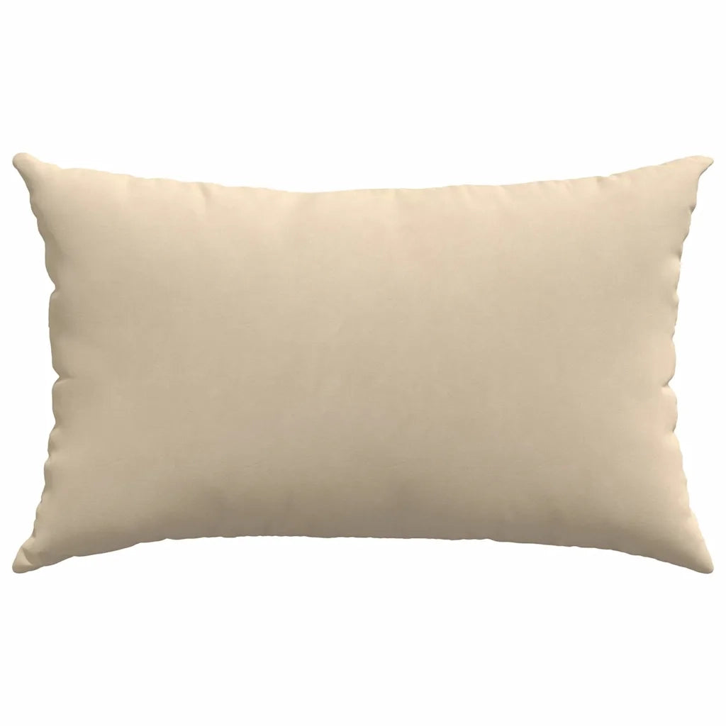 Cuscini da Divano 2 pcs Crema 50 x 30 cm Tessuto 42013643