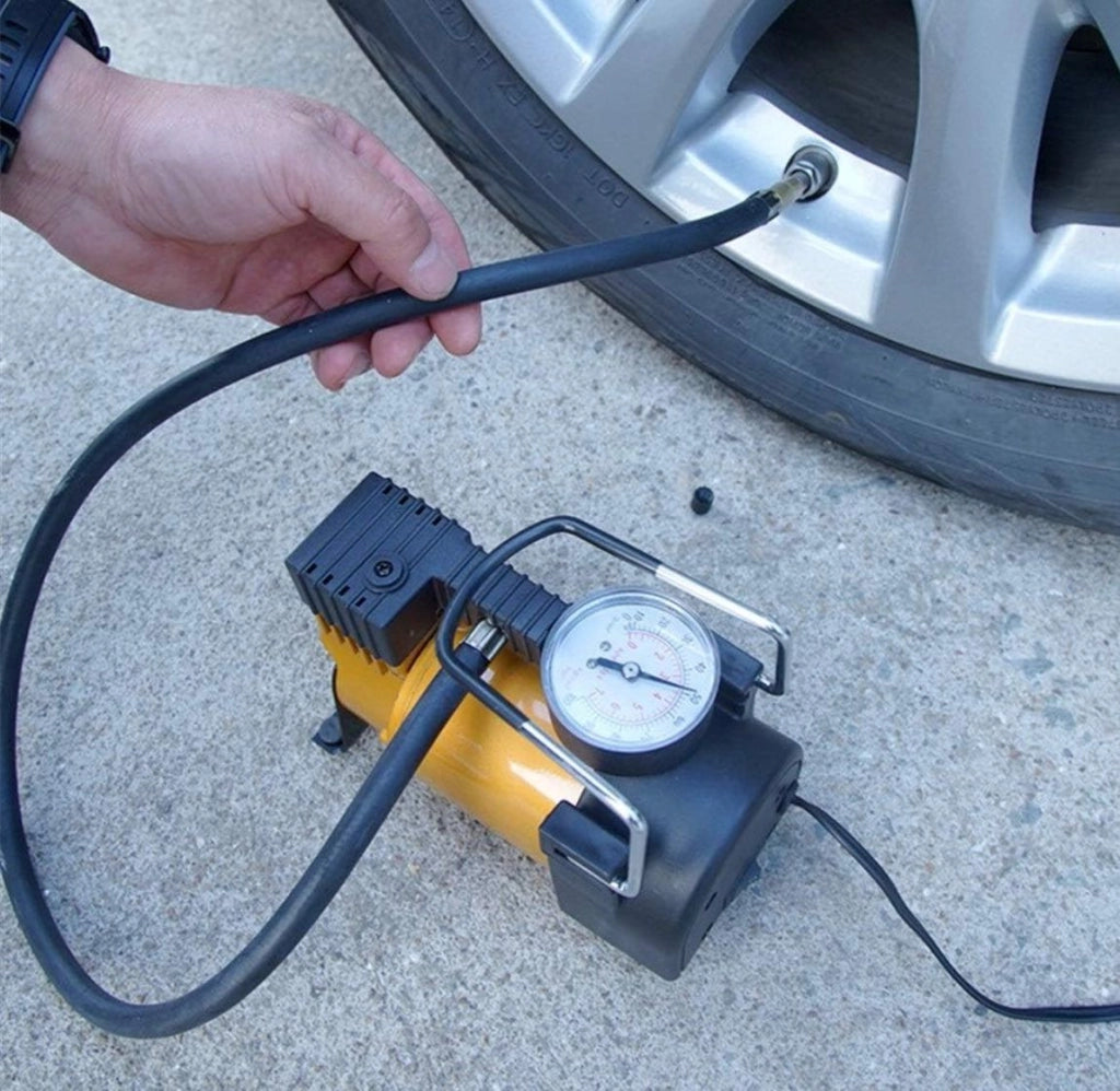 Mini Compressore Aria Portatile 12V Gomme Auto Moto Bici Gonfiatore Art 690004