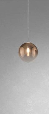 SOSPENSIONE BIANCO 3 LUCI SPOSTABILE VETRI 2X BR + 1X AM 1184BI-S3 S-AB