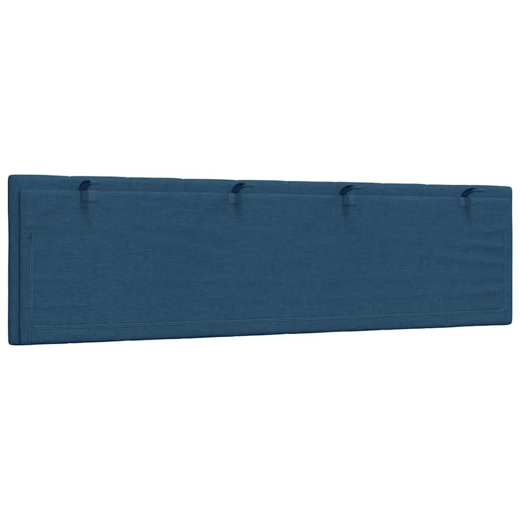 Cuscino Testiera-Cuscino per Testiera Hanko Blu 180 cm in Tessuto