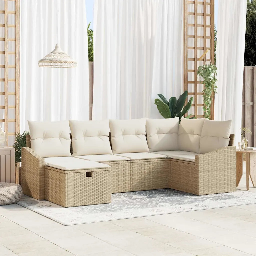 Set di divani con cuscino 7 pcs polyrattan