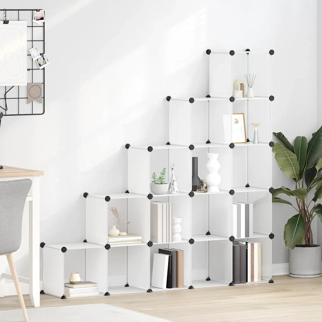 Organizzatore Portaoggetti con 15 Cubi Trasparenti in PP cod mxl 54408