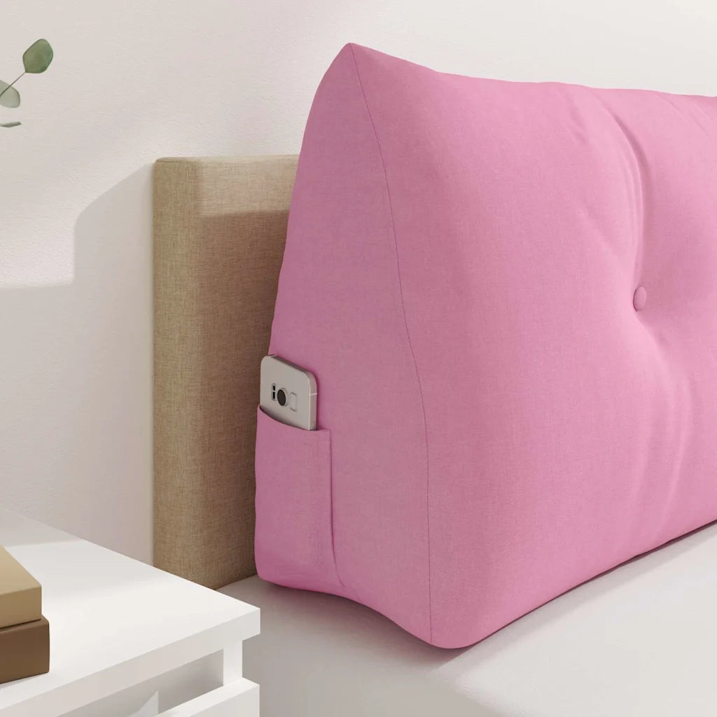 Cuscino per Schiena Rosa 160 x 24 x 50 cm Tessuto 42014543
