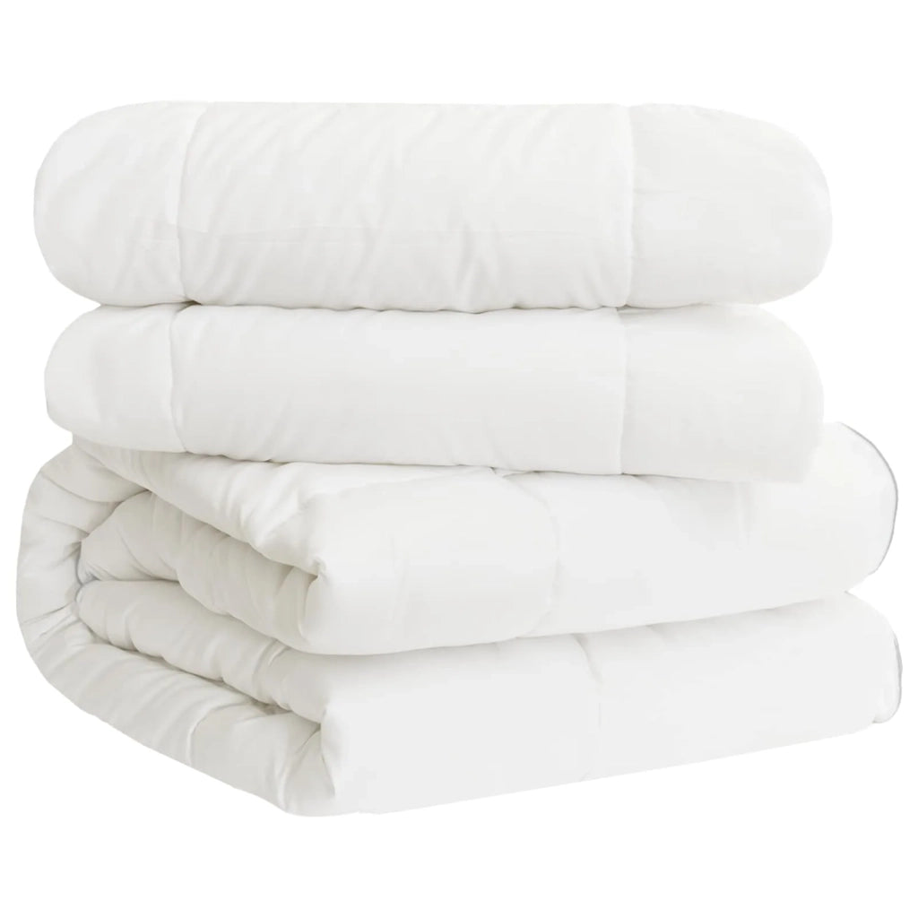 Set di Piumoni 3 pz 155 x 220 cm Tutte le stagioni Bambù Bianco 3432957