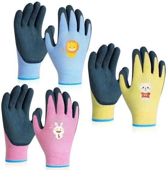 Manopole in latex per bambini da esterno set da 3 paia per bambini di 8-12 anni