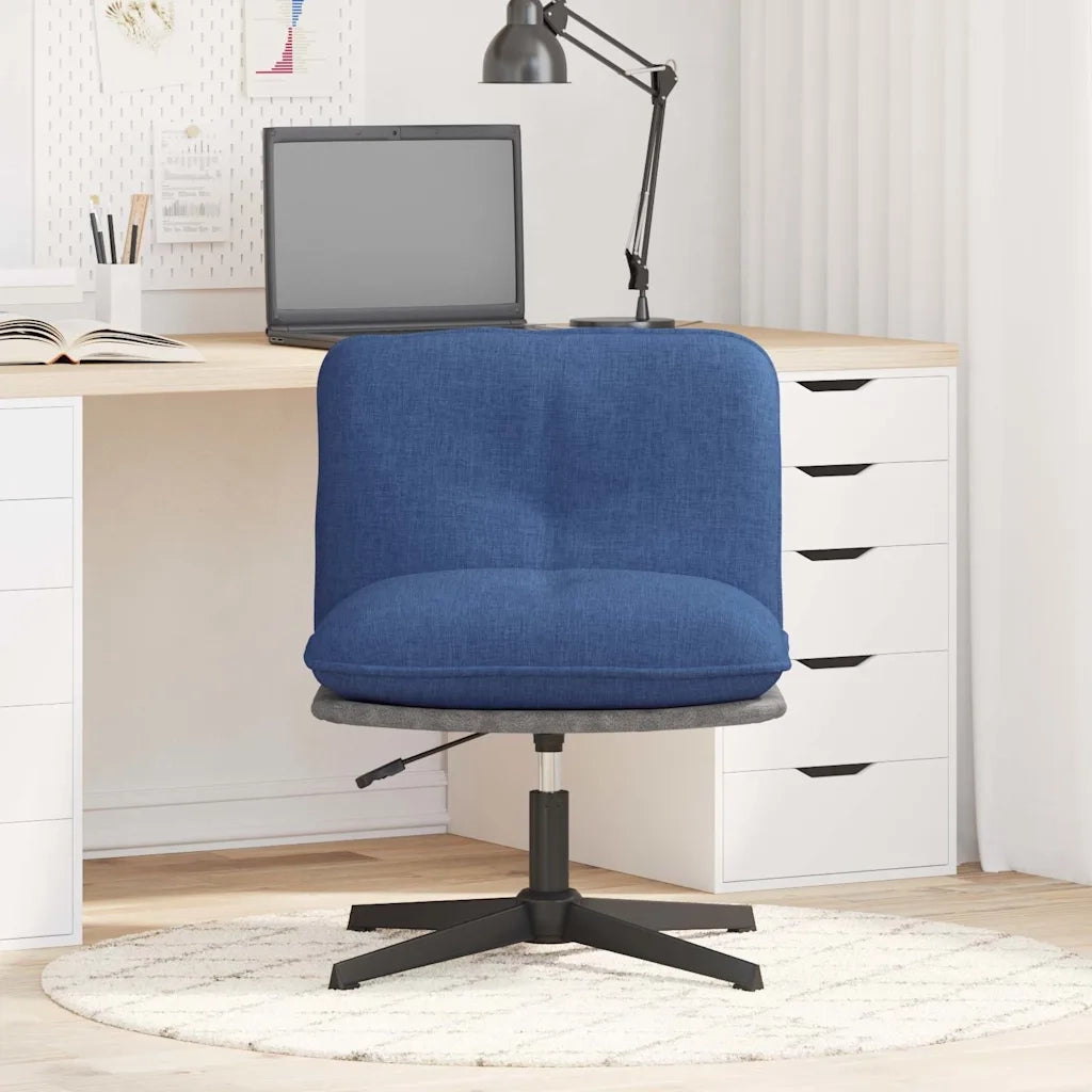Sedia da Ufficio Girevole Blu in Tessuto 4105393