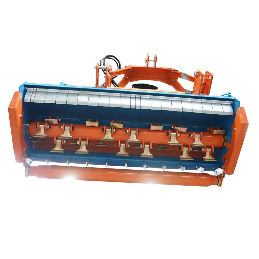 Trinciatrice KFH145 25-50CV con traslazione idraulica e rullo compattatore, cardano incluso 304Kg Breckner Germany