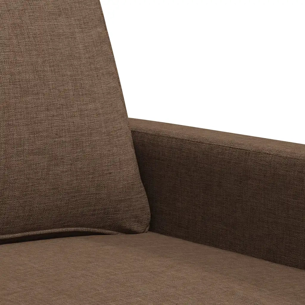 Divano a 2 Posti-Sofa 2 Posti Marrone 140 cm in Tessuto 742000