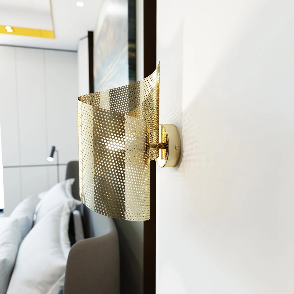 Applique Moderna Baldr 1 Luce Oro
