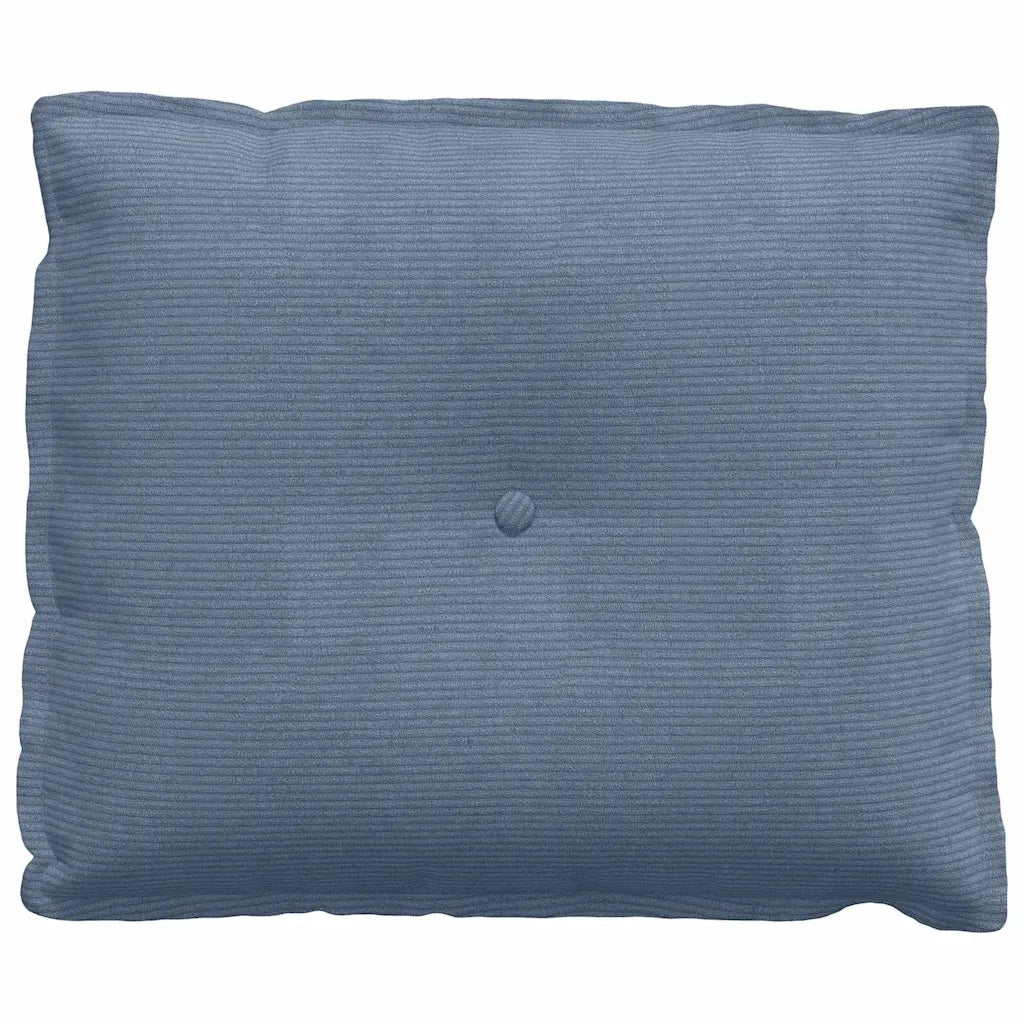 Cuscino per Schiena Blu 60 x 50 cm Tessuto in Cords 42014696