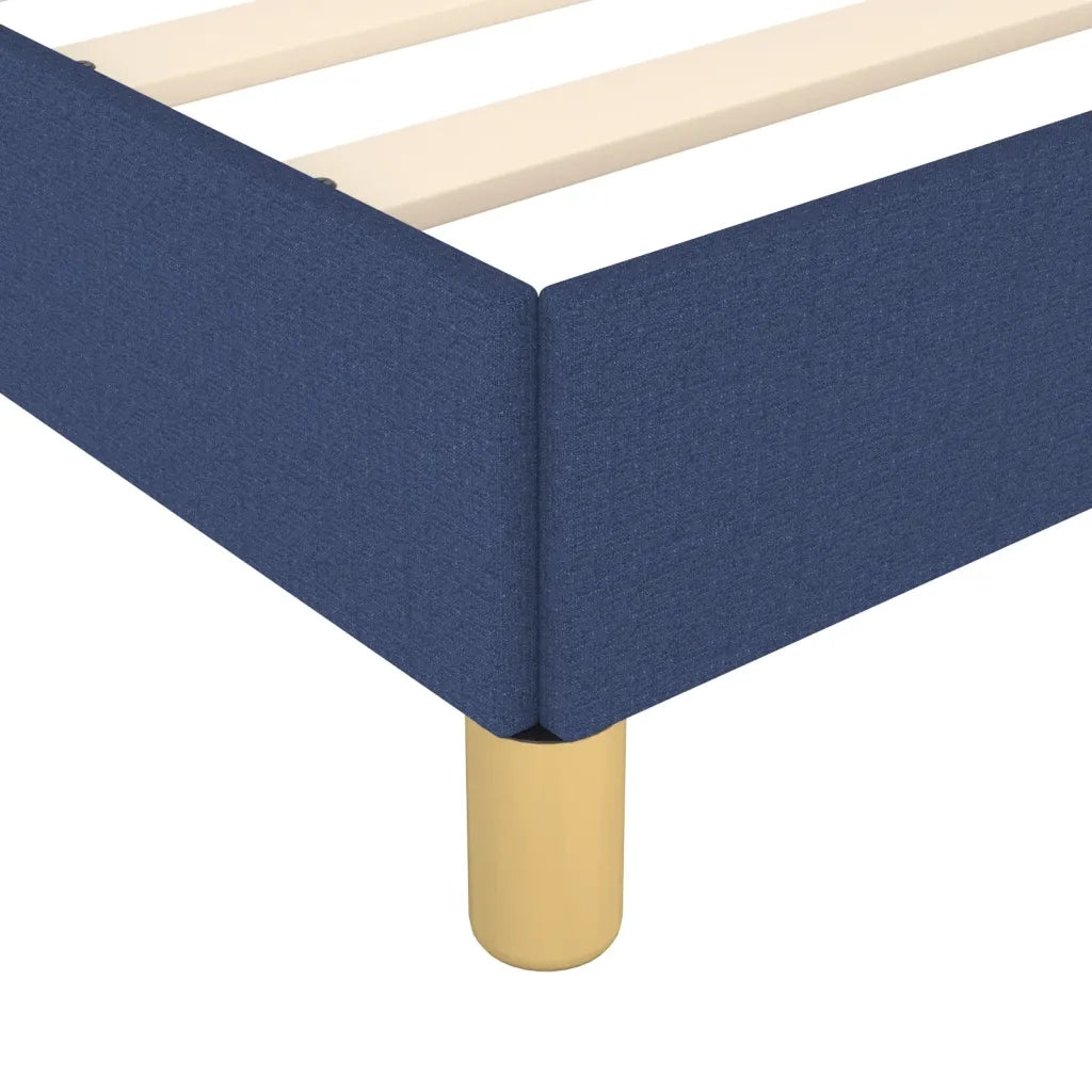 Giroletto senza Materasso-Struttura Letto Blu 140x200 cm in Tessuto